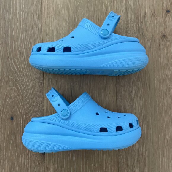 CROCS Shoes Women 7 Classic Platform Clogs Blue 207521 Lightweight Men 5 - Picture 5 of 13